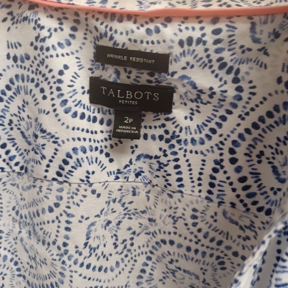 Talbots button down shirt - sz 2p - Picture 12 of 15